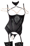 Abierta Fina Basque and String - Angel Lingerie UK