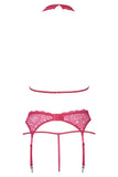 Cottelli Lingerie Pink Halterneck Lingerie Set (L/XL) | Angel Clothing