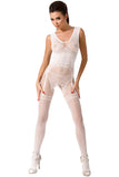 Passion BS052 Bodystocking White - Angel Lingerie UK