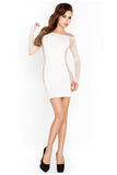 Passion BS025 Mesh Dress White - Angel Lingerie UK