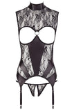 Abierta Fina Basque with String - Angel Lingerie UK