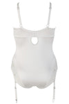 Cottelli Curves White Suspender Body - Angel Lingerie UK