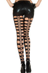 Music Legs Hole and Net Tights - Angel Lingerie UK