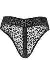 Noir Handmade Leopard Flock Panties - Angel Lingerie UK