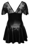 Noir Handmade Plus Size Short Dress - Angel Lingerie UK