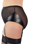 Cottelli Collection Plus Size Briefs with Suspenders (L) - Angel Lingerie UK