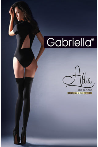 Gabriella Calze Alva Hold Ups Stockings - Angel Lingerie UK