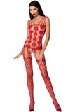 Passion Bodystocking BS067 Red - Angel Lingerie UK
