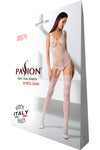 Passion Bodystocking BS074 White - Angel Lingerie UK
