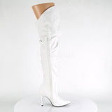 Pleaser CLASSIQUE 3011 Boots White - Angel Lingerie UK