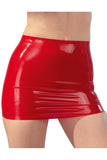 LATE-X Red Latex Mini Skirt - Angel Lingerie UK