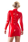 LATE-X Latex Mini Dress Red - Angel Lingerie UK