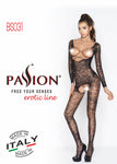Passion BS031 Bodystocking Red - Angel Lingerie UK
