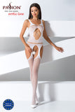 Passion BS057 Bodystocking White - Angel Lingerie UK