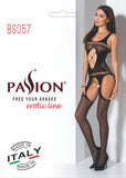 Passion BS057 Bodystocking Red - Angel Lingerie UK