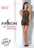 Passion Bodystocking Dress BS063 Black - Angel Lingerie UK