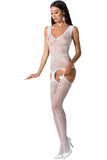 Passion Bodystocking BS062 White - Angel Lingerie UK