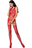 Passion Bodystocking BS070 Red - Angel Lingerie UK