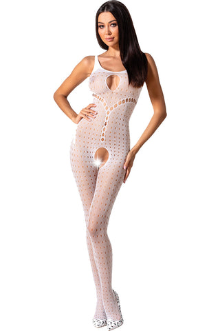 Passion Bodystocking BS078 White - Angel Lingerie UK