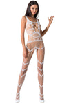 Passion Bodystocking BS058 White - Angel Lingerie UK