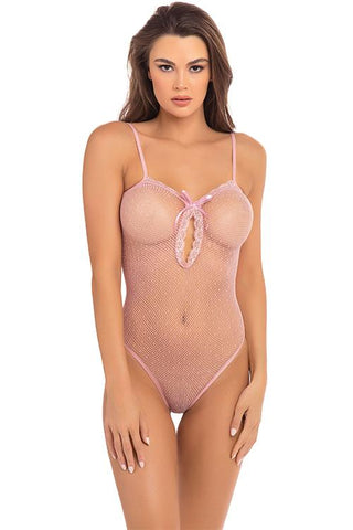 Rene Roffe Undone See Through Pink Bodysuit - Angel Lingerie UK