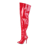 Pleaser Pink Label SEDUCE-3000WC Boots Red - Angel Lingerie UK
