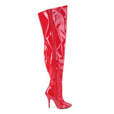 Pleaser Pink Label SEDUCE-3000WC Boots Red - Angel Lingerie UK