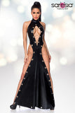 Saresia Wetlook Maxi Dress (XS, L) - Angel Lingerie UK