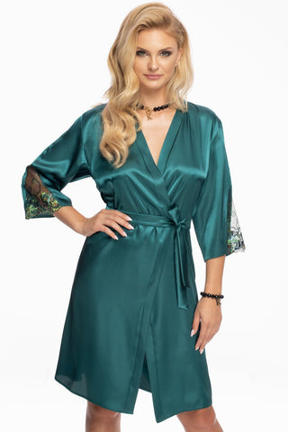 Irall Nikita Dressing Gown Jade - Angel Lingerie UK