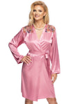 Irall Shelby Dressing Gown Dusty Rose - Angel Lingerie UK