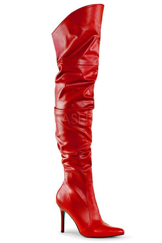 Pleaser CLASSIQUE 3011 Boots Red - Angel Lingerie UK