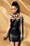 Saresia Harness Wetlook Mini Dress - Angel Lingerie UK